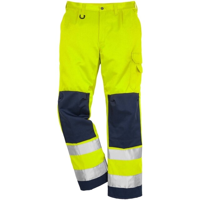 Product image 1 of Fristads Kansas Hi-Vis Broek 2001 THGl Geel/Marine Maat 58