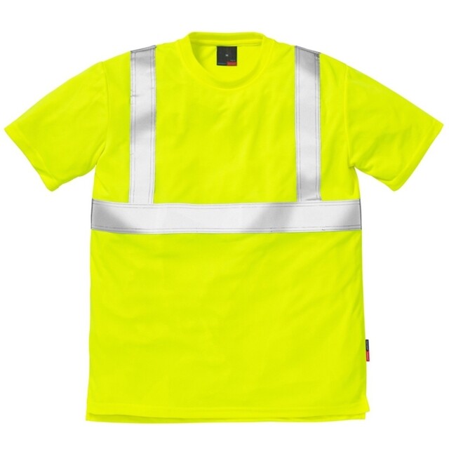 Product image 1 of Fristads Kansas  Hi-Vis T-shirt 7411 TP Geel Maat 3XL