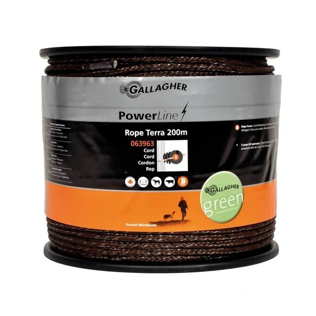 Product image 1 of Gallagher Cord PowerLine (5 MM / Terra) - 200 Meter