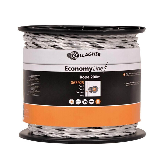 Product image 1 of Gallagher Cord EconomyLine (5 MM / Wit) - 200 Meter