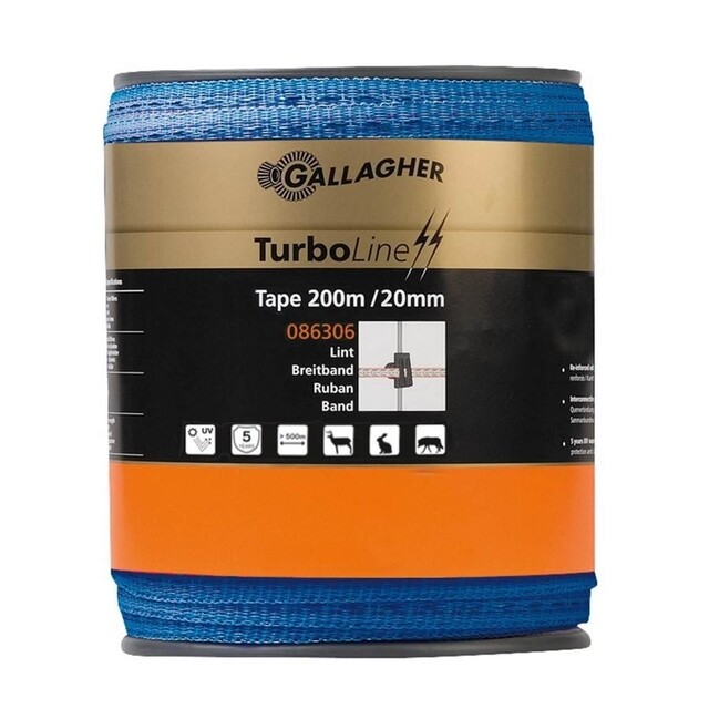 Product image 1 of Gallagher Schriklint TurboLine (12,5 MM / Blauw) - 200 Meter