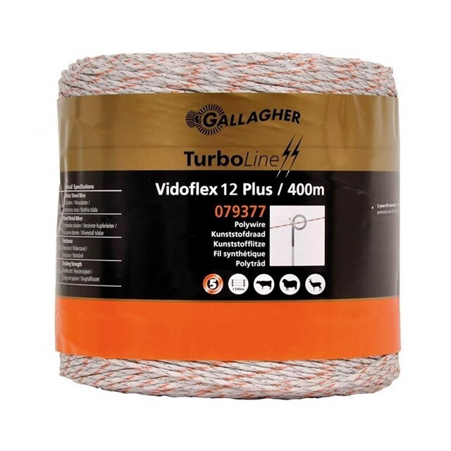 Product image 1 of Gallagher  Schrikdraad (400 Meter / Wit) - Vidoflex 12 Plus