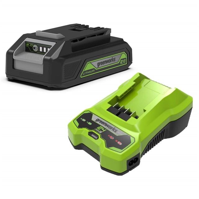 Product image 1 of Greenworks Starter Kit 24 Volt 2.0 Ah Accu En Lader