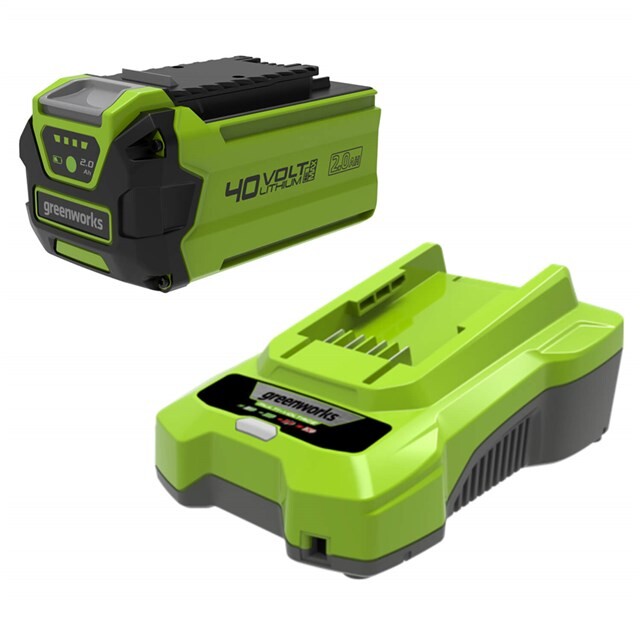 Product image 1 of Greenworks Starter Kit 40 Volt Met 2.0 Ah Accu En Lader