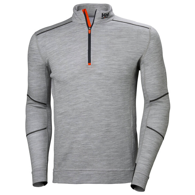 Product image 1 of Helly Hansen Thermoshirt Lifa Merino Half Zip Grijs Maat L