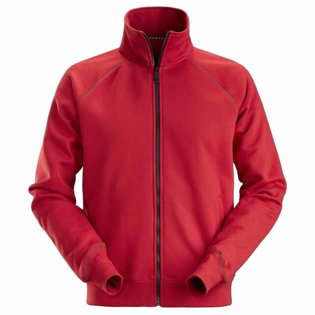 Product image 1 of Sweatshirt Jack Met Rits, Chili Rood (1600), 003