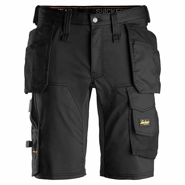 Product image 1 of Snickers Allroundwork, Stretch Korte Broek Met Holsterzakken, Zwart -Zwart (0404), 046