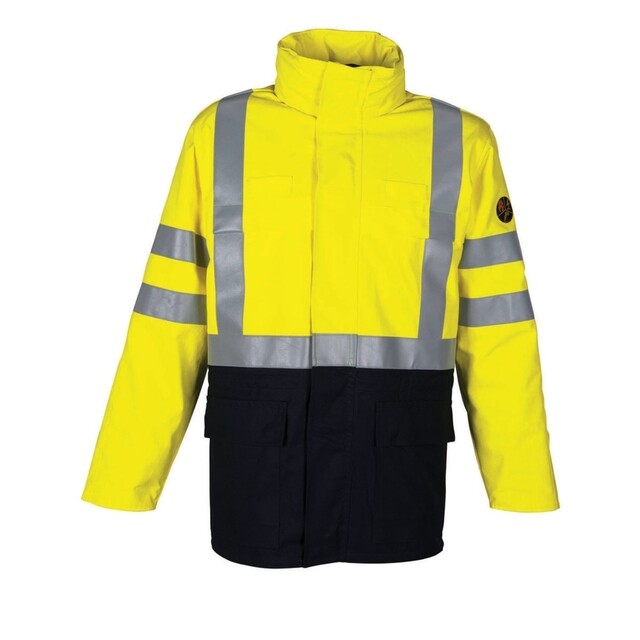 Product image 1 of HAVEP Multi Protector Parka Jas 40005 Geel/Marine Maat L                    