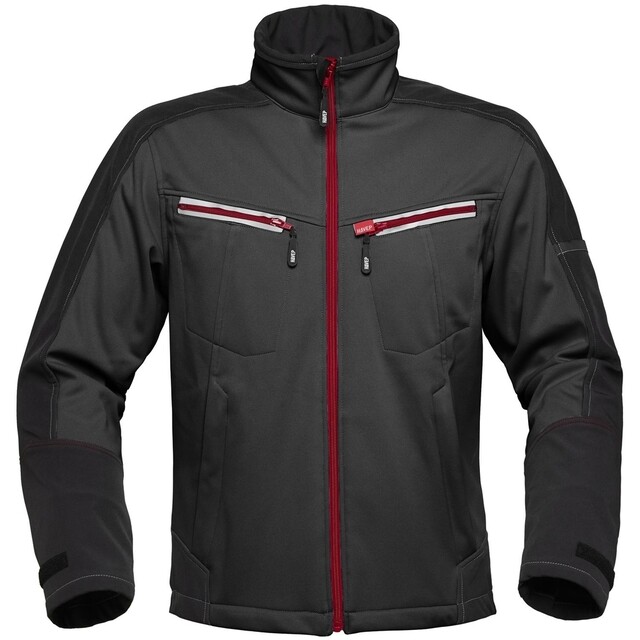 Product image 1 of HAVEP Attitude Softshell Jas Zwart/Charcoal Grijs Maat XL