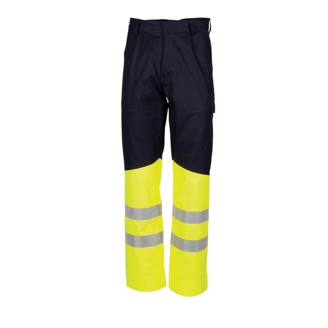 Product image 1 of HaVeP Werkbroek Multi Protector 80012 Marine/Fluor Geel Maat 46