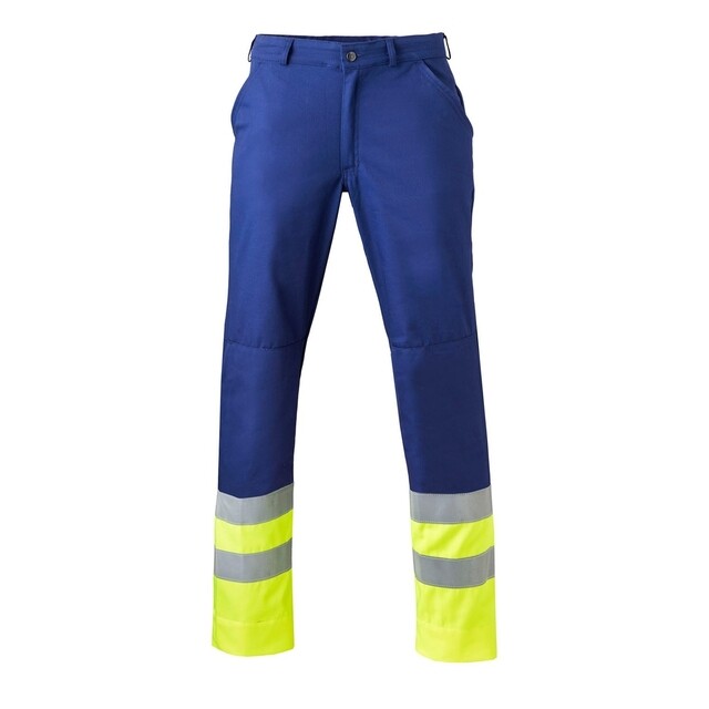 Product image 1 of HaVeP Werkbroek High Visibility 8397 Marine/Fluor geel Maat 44