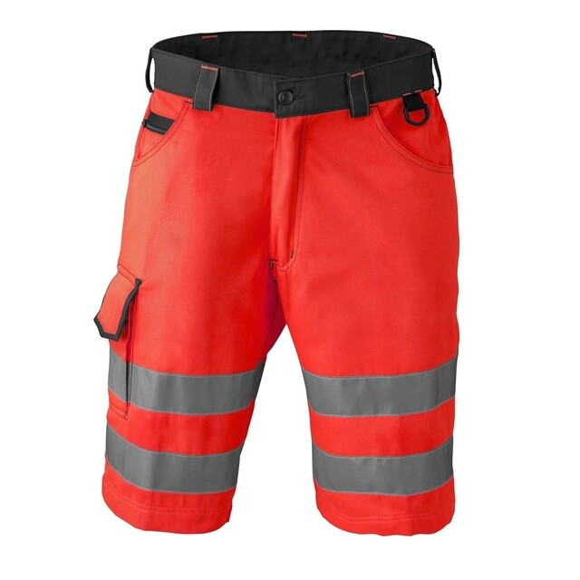 Product image 1 of HaVeP High Visibility Bermuda 8703 Kleur Fluor rood/charcoal grijs Maat 52