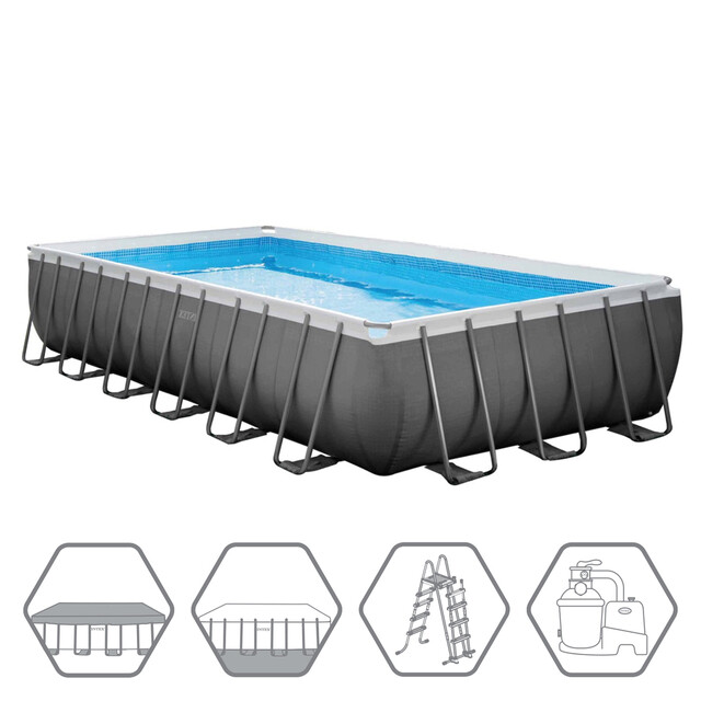 Product image 1 of Intex Opzetzwembad Ultra XTR Frame Rechthoek - 732 x 366 x 132 cm