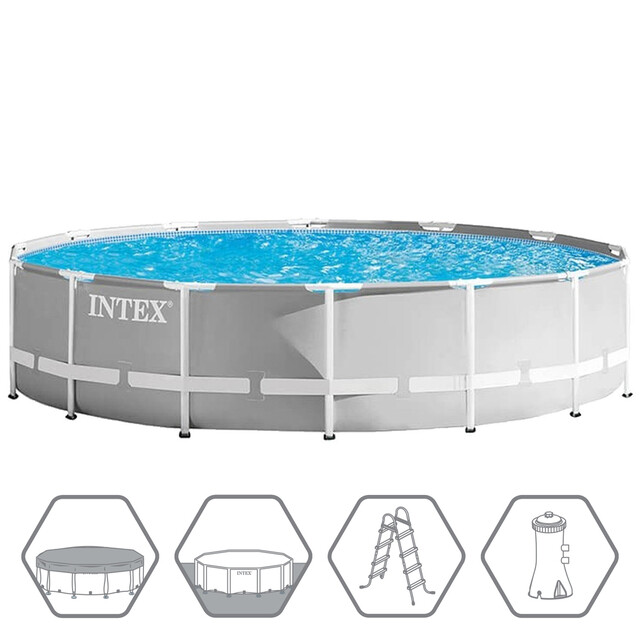 Product image 1 of Intex Opzetzwembad Prism Frame Rond - Ø 427 x 107 cm