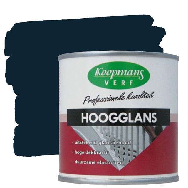 Product image 1 of Koopmans Hoogglansverf 514 Hindelooper Blauw - 0,25 liter