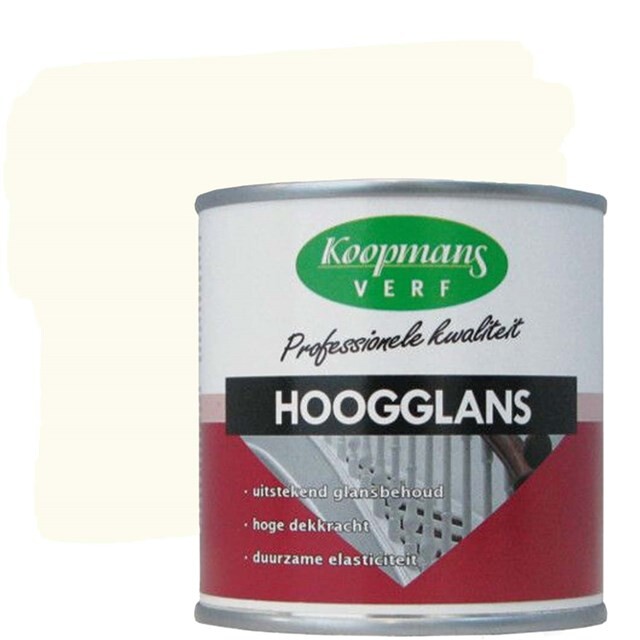 Product image 1 of Koopmans Hoogglansverf 9010 Wit 250ml.