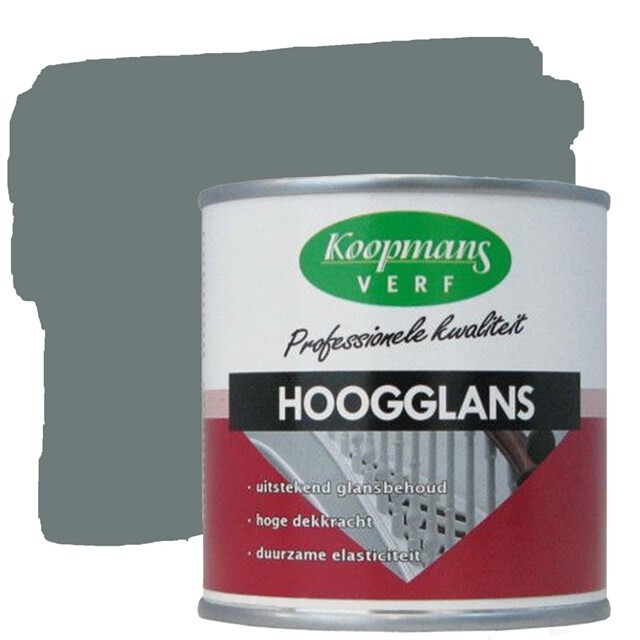 Product image 1 of Koopmans Hoogglansverf 305 Donkergrijs - 0,75 liter