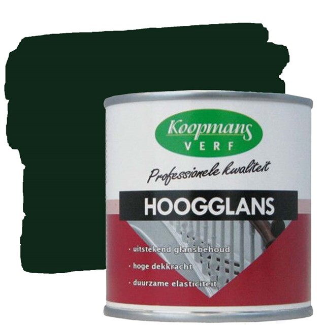 Product image 1 of Koopmans Hoogglansverf 310 Donkergroen 750 ml.