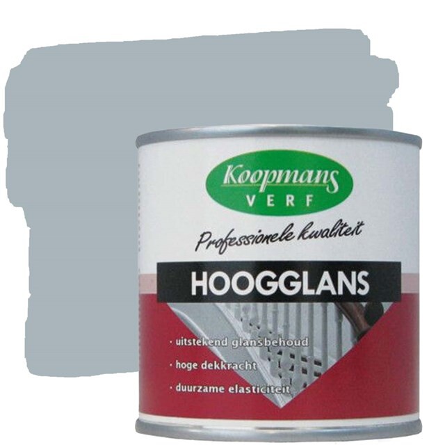 Product image 1 of Koopmans Hoogglansverf 471 Zilver-Grijs - 0,75 liter