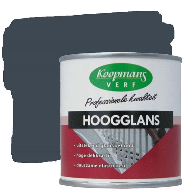 Product image 1 of Koopmans Hoogglansverf 489 Antraciet - 0,75 liter