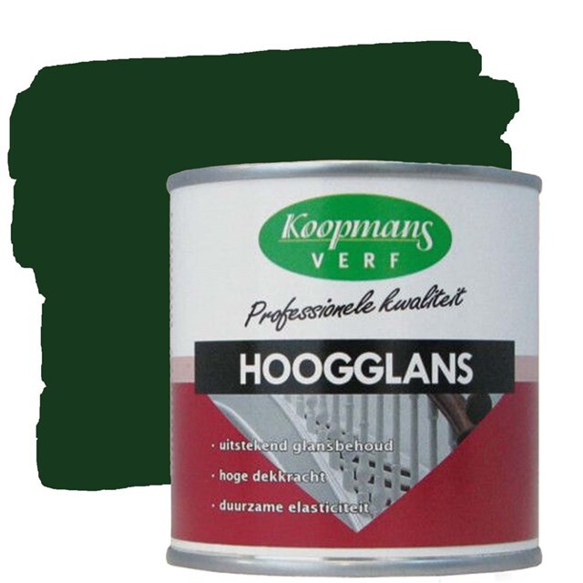 Product image 1 of Koopmans Hoogglansverf 511 Standgroen  - 0,75 liter