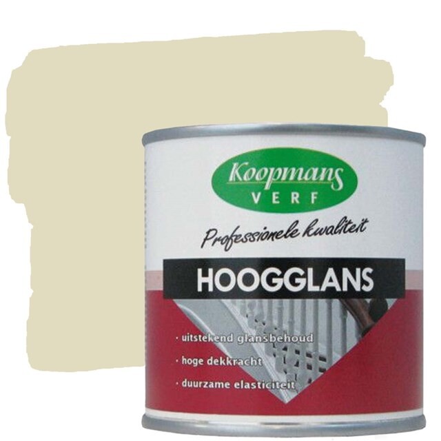 Product image 1 of Koopmans Hoogglansverf 9001 Creme Wit - 0,75 liter