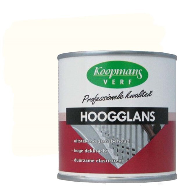 Product image 1 of Koopmans Hoogglansverf 9010 Echt Wit - 0,75 liter