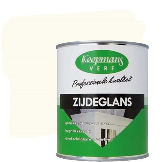 Product image 1 of Koopmans Zijdeglansverf 9010 Wit - 0,25 liter