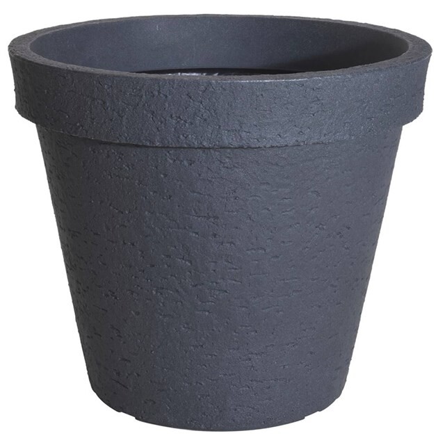 Product image 1 of Bloempot Rond Stonelook Antraciet