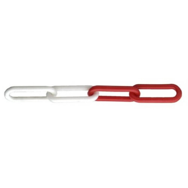 Product image 1 of Dulimex kunststof schakelketting 6 mm rood/wit