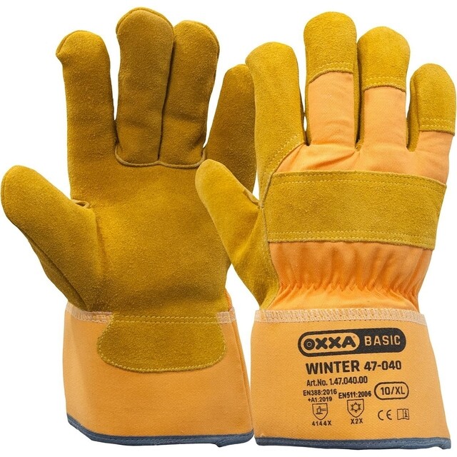 Product image 1 of OXXA Werkhandschoen Winter, Splitleer + Voering, A10 XL