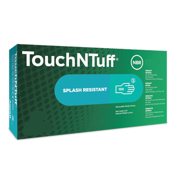 Product image 1 of Ansell Touch 'n Tuff Handschoenen 92-500 Nitril (100 stuks) 08 M