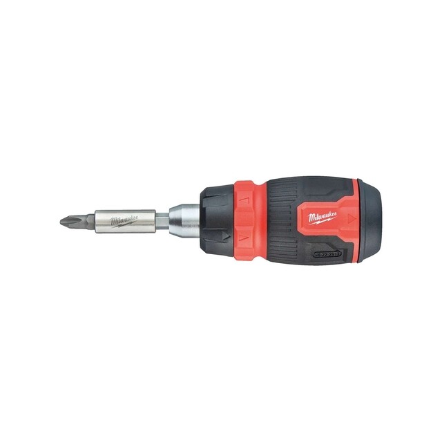 Product image 1 of Milwaukee Schroevendraaier Multi-bit 8 In 1 Ratelend Compact