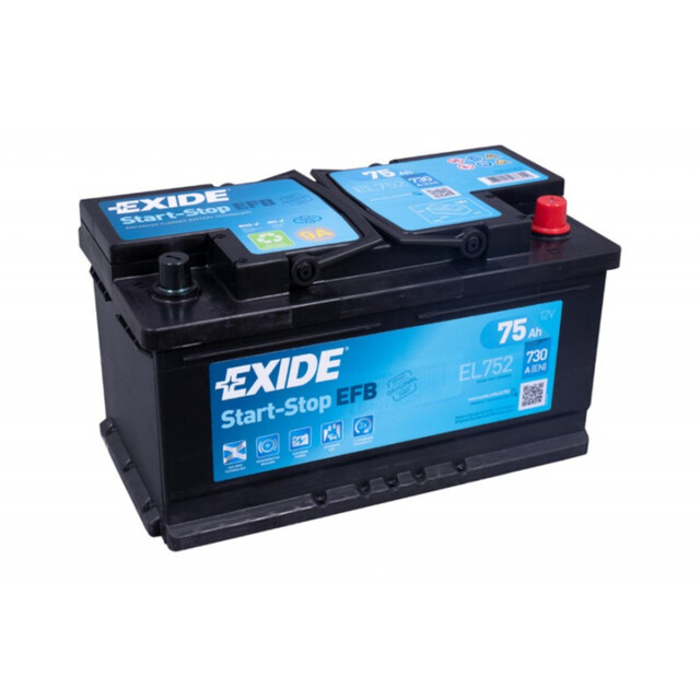 Product image 1 of Exide EL752 Start-Stop EFB 12V 75Ah