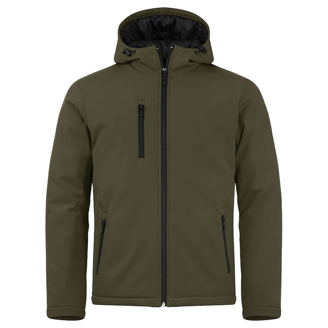 Product image 1 of Clique Padded Hoodie Softshell Mistgroen Maat S