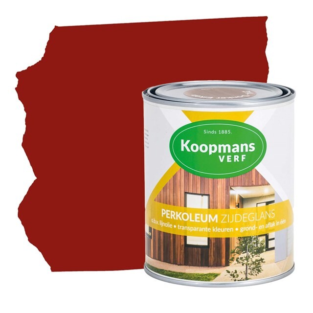 Product image 1 of Koopmans Perkoleum Zijdeglans 237 Antiekrood - 0,75 liter