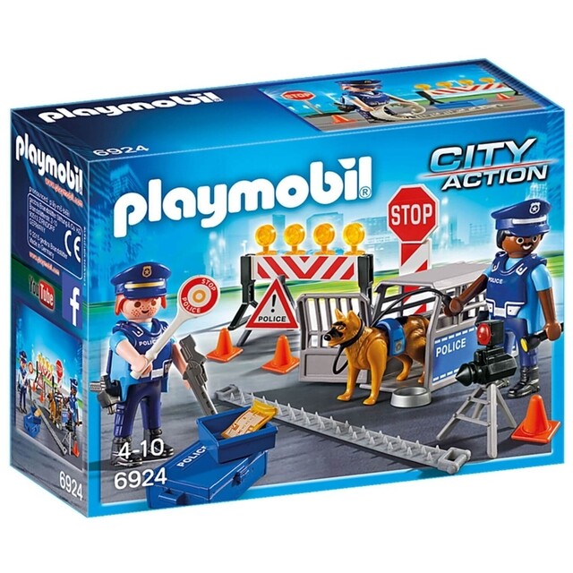 Product image 1 of PLAYMOBIL City Action 6924 - Politie wegversperring