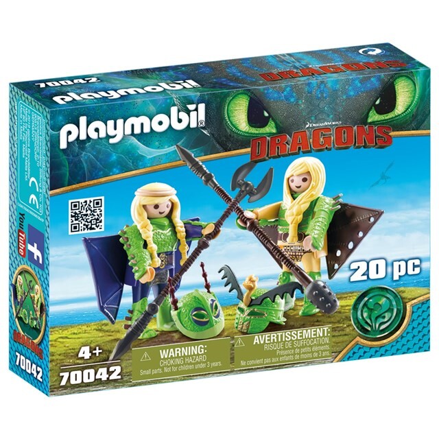 Product image 1 of PLAYMOBIL Dragons 70042 - Schorrie en Morrie in vliegpak