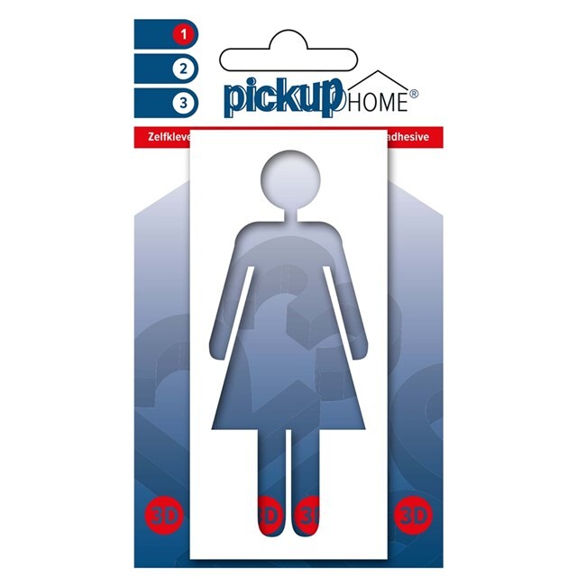 Product image 1 of Pickup 3d Home Picto Frame Zelfklevend Vrouw Wit Diapositief