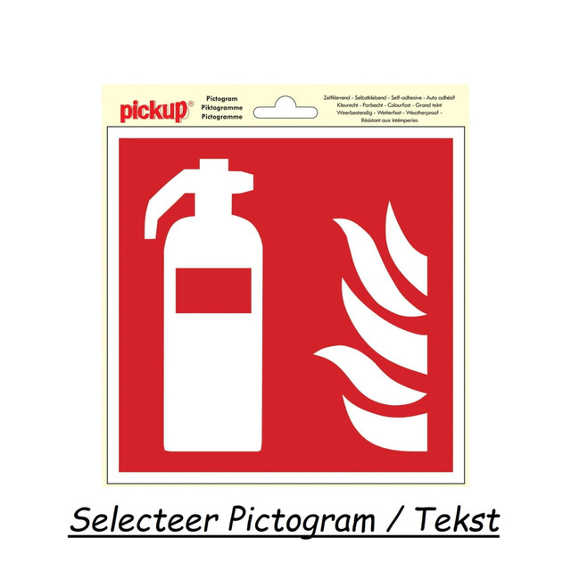 Product image 1 of Pickup Pictogram 20x20cm Plaats Blusmiddel