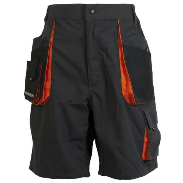 Product image 1 of Terratrend Korte Werkbroek Grijs/Oranje Maat 46