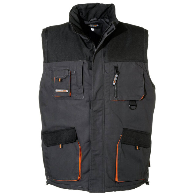 Product image 1 of Terratrend Bodywarmer Grijs/Oranje Maat 2XL