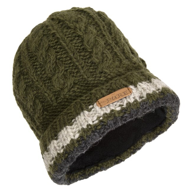 Product image 1 of Pure Wool Gevouwen Ribmuts PH-2005 Olijf