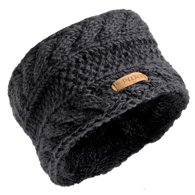 Product image 1 of Pure Wool Kabel Hoofdband Sherpa Voering PHB-2007 Antraciet