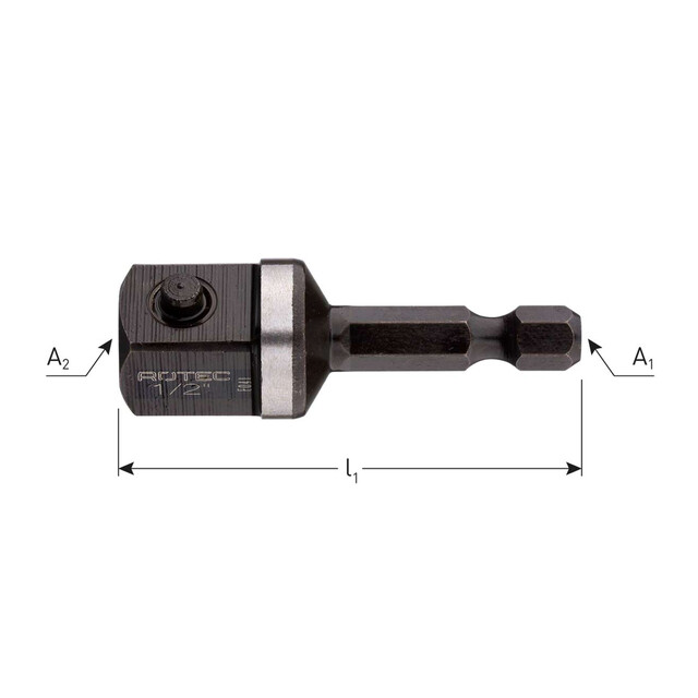 Product image 1 of Rotec Bitadapter 1/4"x 1/2" p/st