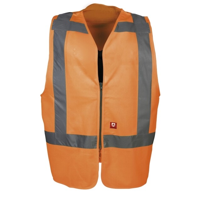 Product image 1 of Sioen Hi-Vis Veiligheidshesje RWS 9052 Vlamvertragend Oranje Maat XL