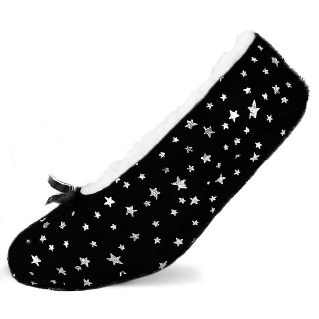 Product image 1 of Homesocks Homeshoe Zwart Met Sterren Maat 35-38