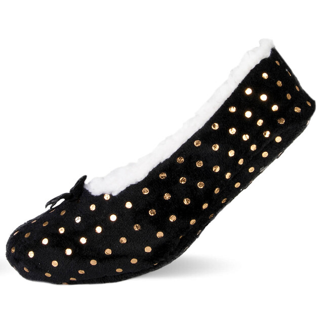 Product image 1 of Homesocks Homeshoe Zwart Met Stippen Maat 35-38