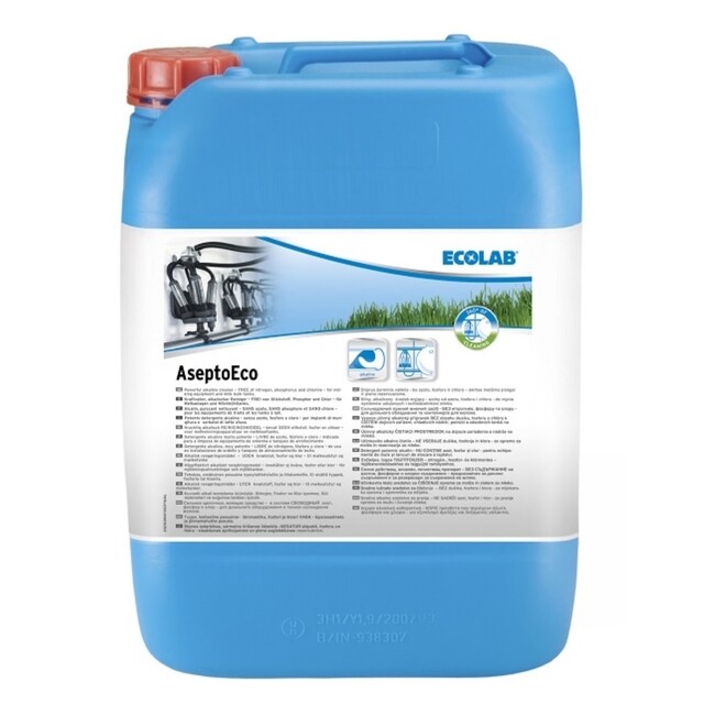 Product image 1 of Asepto Eco (Reiniging Melkapparatuur / Fosfaatvrij / Chloorvrij / Alkalisch) - 26 Kg