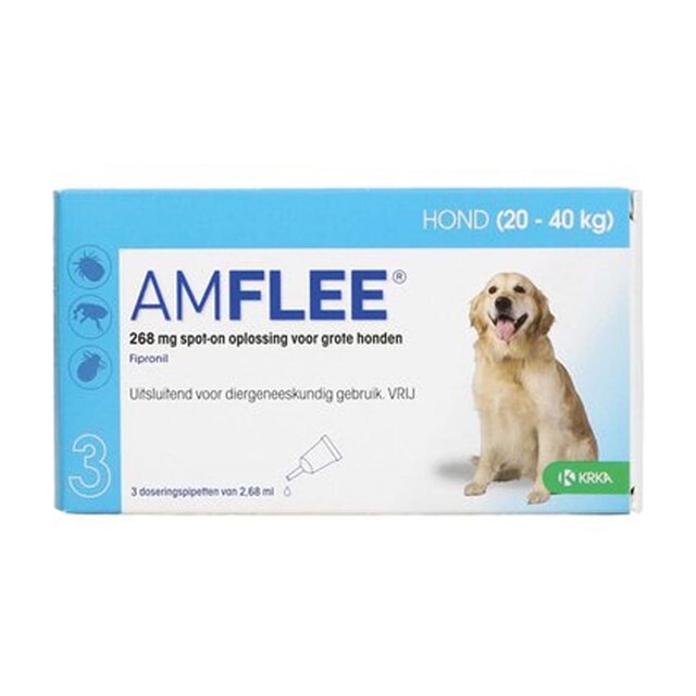 Product image 1 of Amflee Hond Large 20-40kg - 3 Pipetten